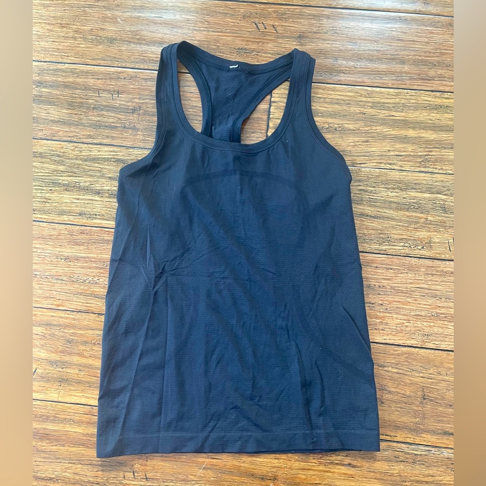 Black Lululemon Athletica Breathable Workout Top